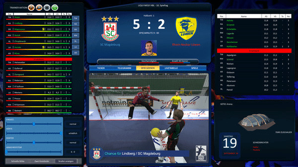 Игра Handball Manager 2021, скриншот