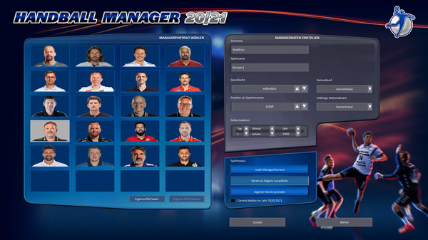Игра Handball Manager 2021, скриншот