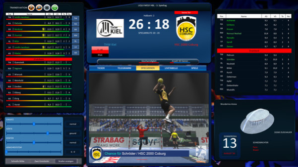 Игра Handball Manager 2021, скриншот