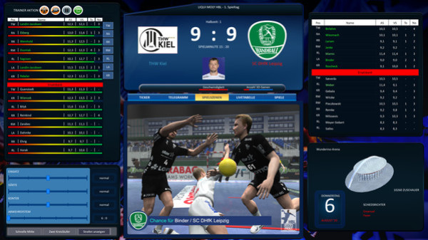 Игра Handball Manager 2021, скриншот