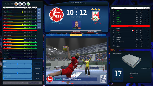 Игра Handball Manager 2021, скриншот
