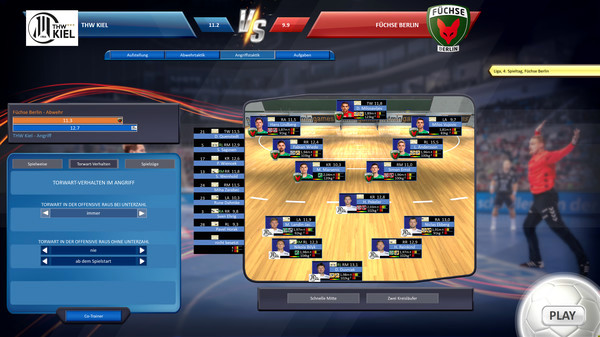 Игра Handball Manager 2021, скриншот