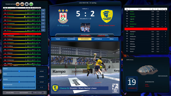 Игра Handball Manager 2021, скриншот