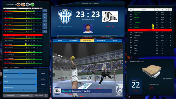 Игра Handball Manager 2021, скриншот