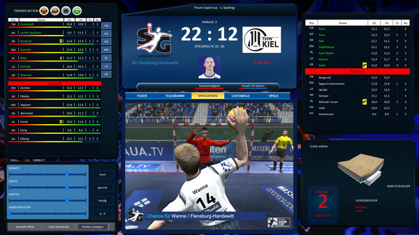 Игра Handball Manager 2021, скриншот