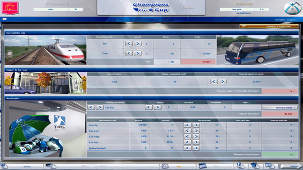 Игра Handball Manager - TEAM, скриншот