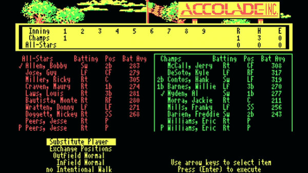Игра HardBall! + HardBall II, скриншот