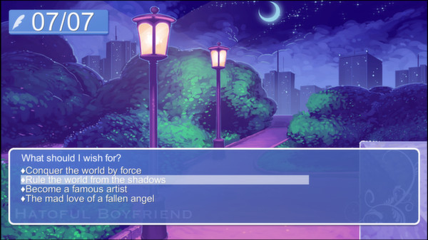 Игра Hatoful Boyfriend, скриншот