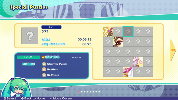 Игра Hatsune Miku Logic Paint S, скриншот