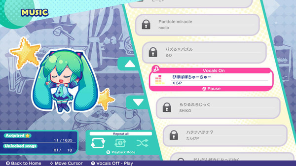 Игра Hatsune Miku Logic Paint S, скриншот