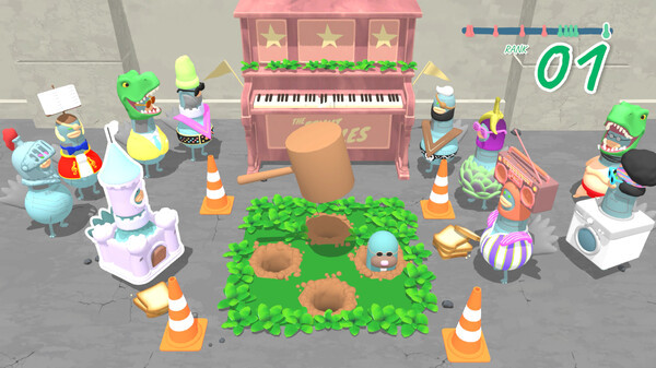 Игра Headbangers: Rhythm Royale, скриншот