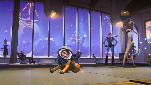 Игра Headlander, скриншот