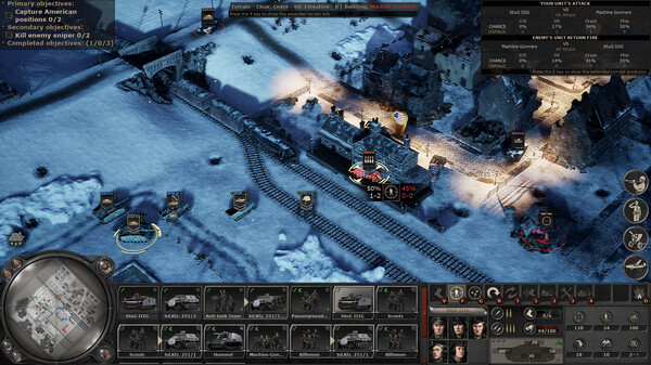 Игра Headquarters: World War II - Ardennes, скриншот