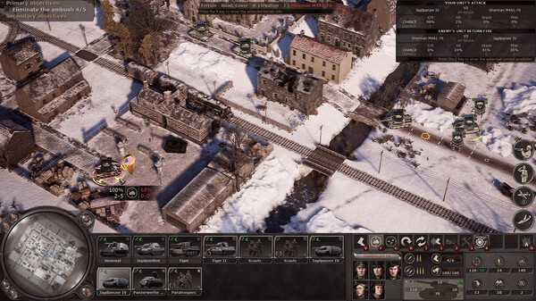 Игра Headquarters: World War II - Ardennes, скриншот