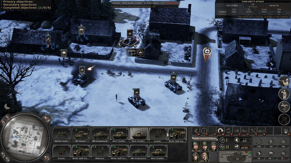 Игра Headquarters: World War II - Ardennes, скриншот