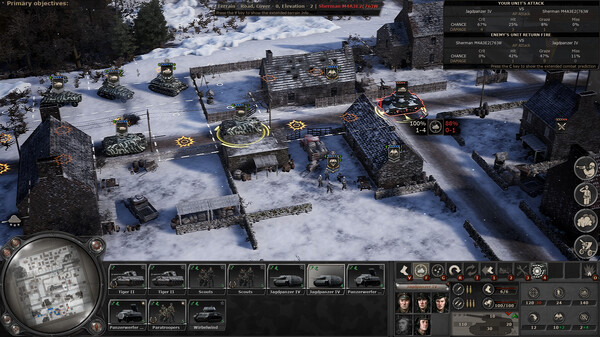 Игра Headquarters: World War II - Ardennes, скриншот