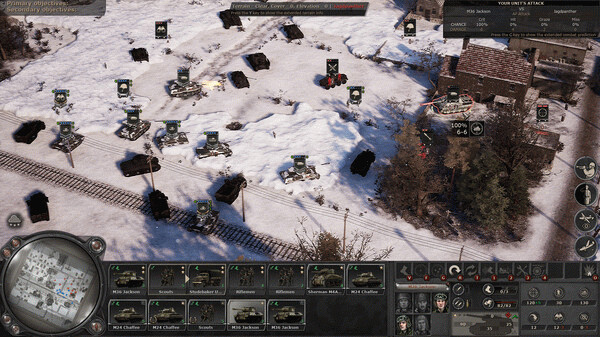Игра Headquarters: World War II - Ardennes, скриншот