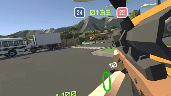 Игра Headshot VR, скриншот