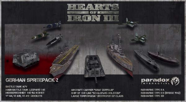 Игра Hearts of Iron III DLC: German II Spritepack, скриншот