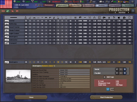 Игра Hearts of Iron III, скриншот