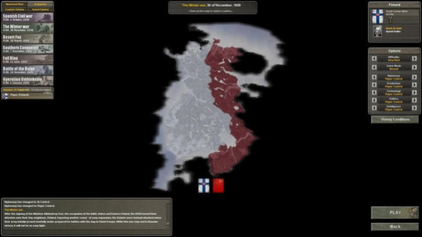 Игра Hearts of Iron III: Their Finest Hour, скриншот