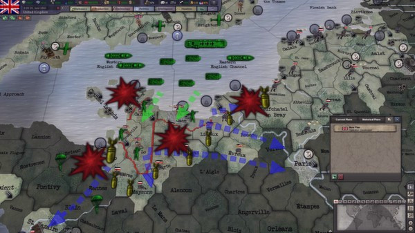 Игра Hearts of Iron III: Their Finest Hour, скриншот