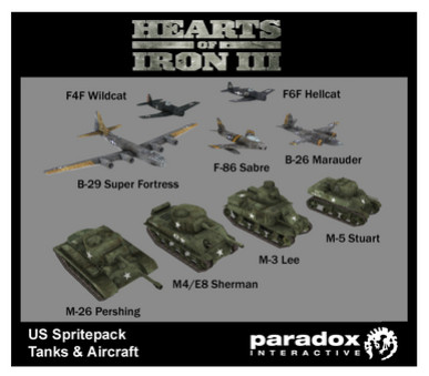 Игра Hearts of Iron III: US Pack DLC, скриншот