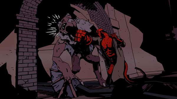 Игра Hellboy Web of Wyrd, скриншот