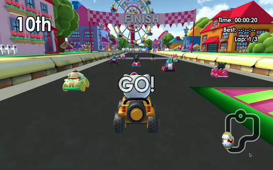 Игра Hello Kitty and Sanrio Friends Racing, скриншот