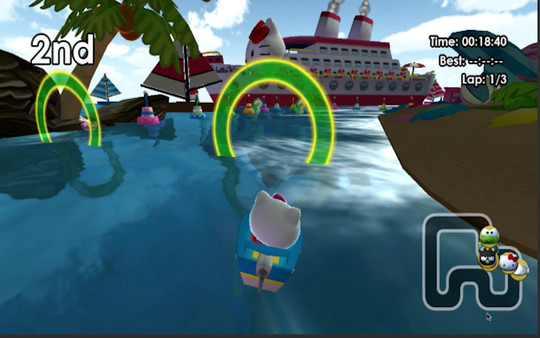 Игра Hello Kitty and Sanrio Friends Racing, скриншот