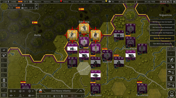 Игра Hex of Steel, скриншот