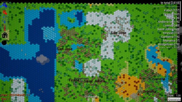 Игра Hexagon World, скриншот