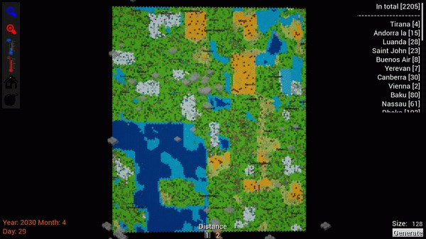 Игра Hexagon World, скриншот
