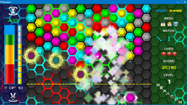 Игра Hexagun, скриншот