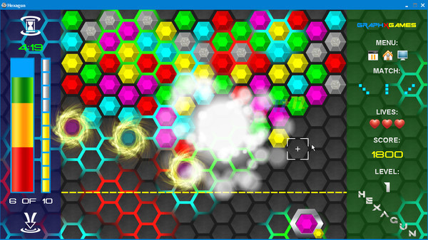 Игра Hexagun, скриншот