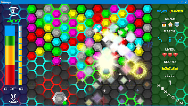 Игра Hexagun, скриншот