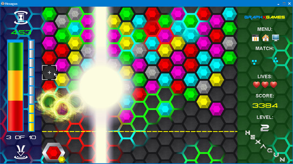 Игра Hexagun, скриншот