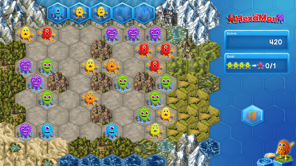 Игра HexaMon, скриншот