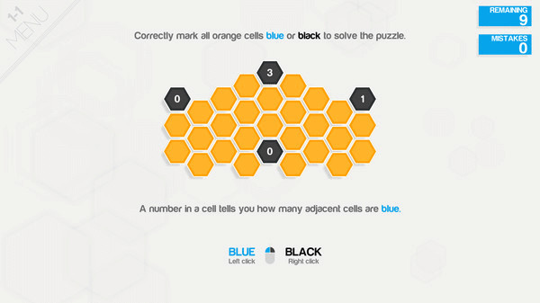 Игра Hexcells Plus, скриншот