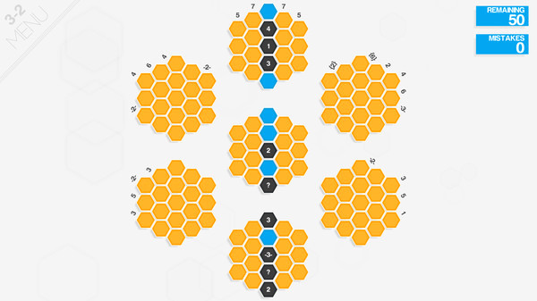Игра Hexcells Plus, скриншот