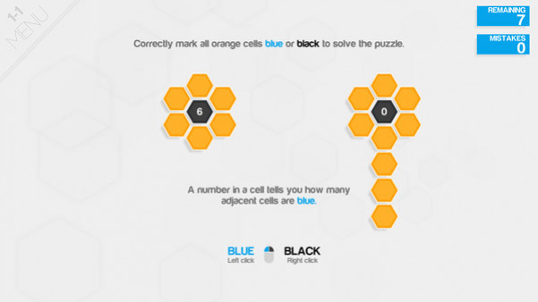 Игра Hexcells, скриншот