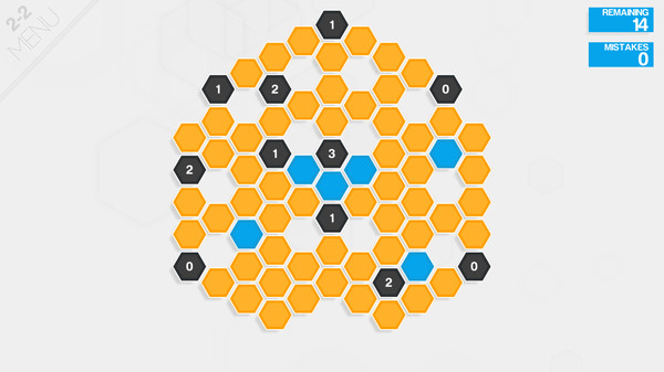 Игра Hexcells, скриншот