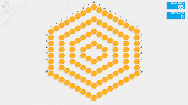 Игра Hexcells, скриншот