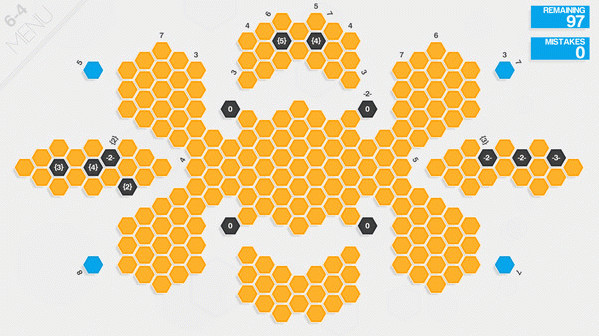 Игра Hexcells, скриншот