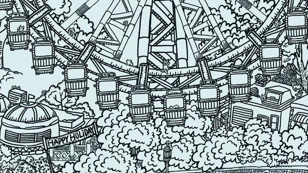 Игра Hidden Cats In Amusement Park, скриншот