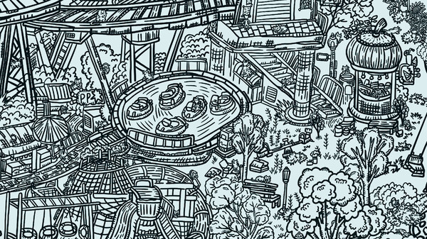 Игра Hidden Cats In Amusement Park, скриншот