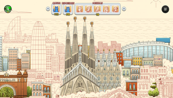 Игра Hidden Cats in Barcelona, скриншот