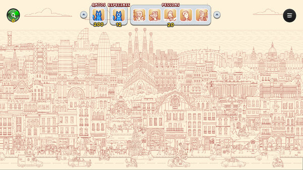 Игра Hidden Cats in Barcelona, скриншот