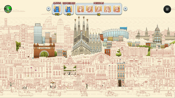 Игра Hidden Cats in Barcelona, скриншот