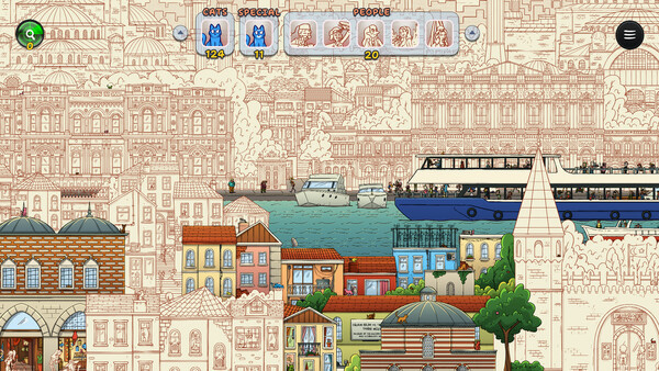 Игра Hidden Cats in Istanbul, скриншот